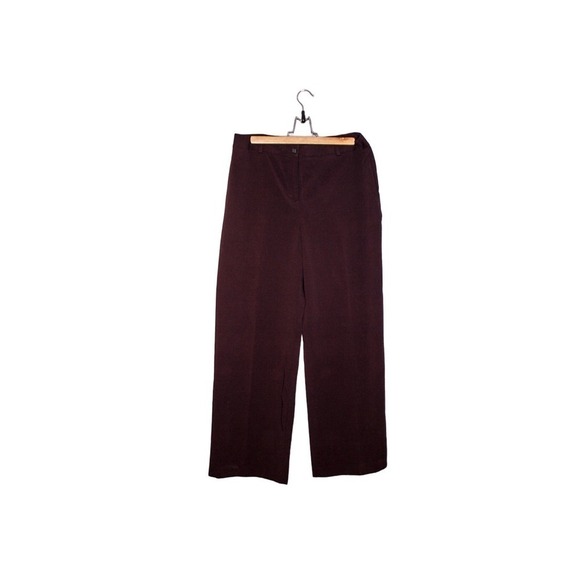 Evan Picone Stretch Trouser Pants Burgundy Purple Size 12 - Picture 1 of 3